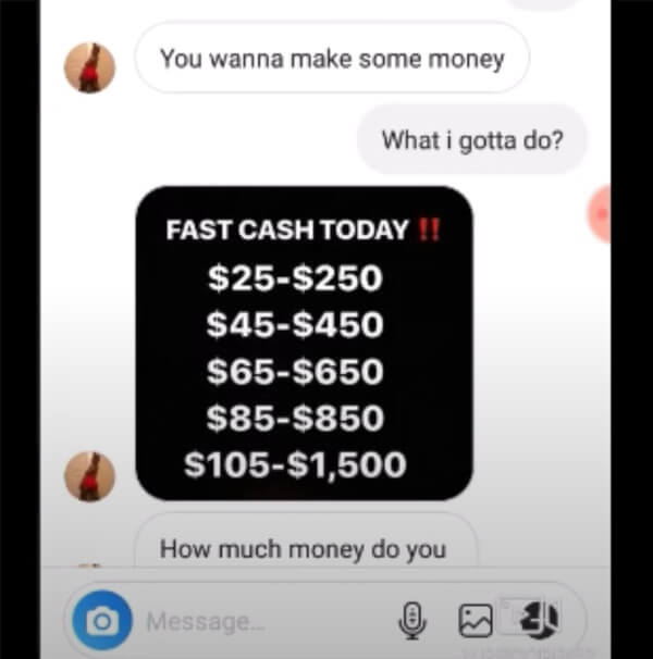 cash app scam text